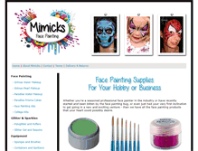 Tablet Screenshot of facepainting.uk.com